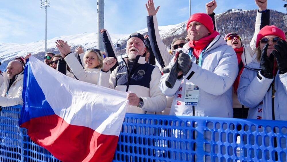 Bylo mi ctí být u toho, napsal prezident republiky Petr Pavel na svůj profil na síti X. Foto prezidentského páru z Livigna je z X/Petr Pavel